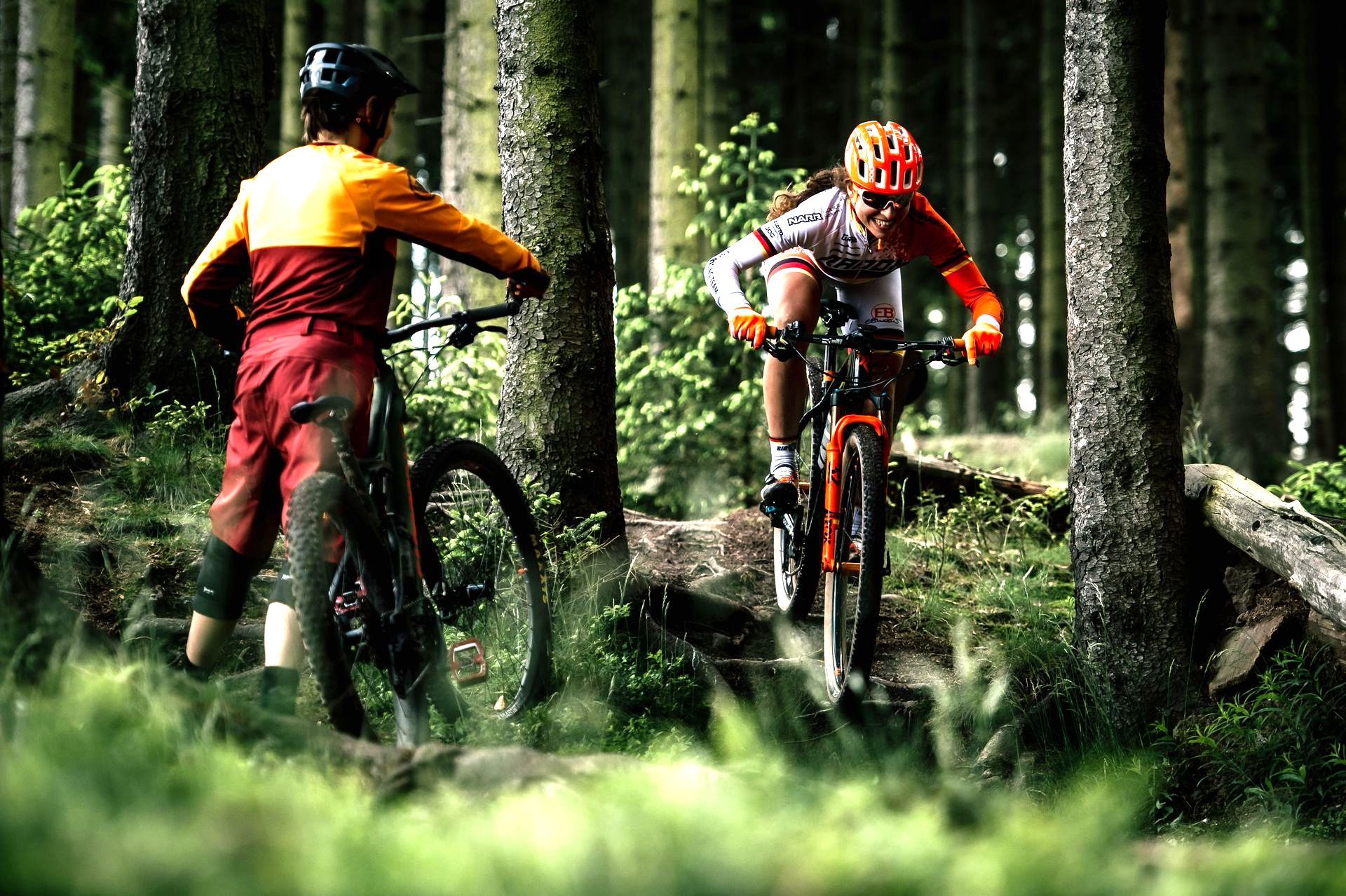 Elisabeth Brandau im MTB-Weltcup-Rennen
